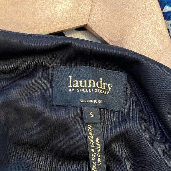 Laundry by Shelli Segal dress midi dress with tie sash black band waist - Picture 3 of 5